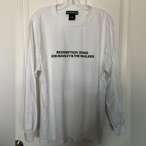 EUC Men’s Bob Marley White ‘Redemption Song’ Long Sleeve TShirt sz L